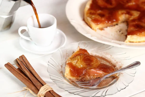 Maçã Tarte Tatin Com Canela — Fotografia de Stock