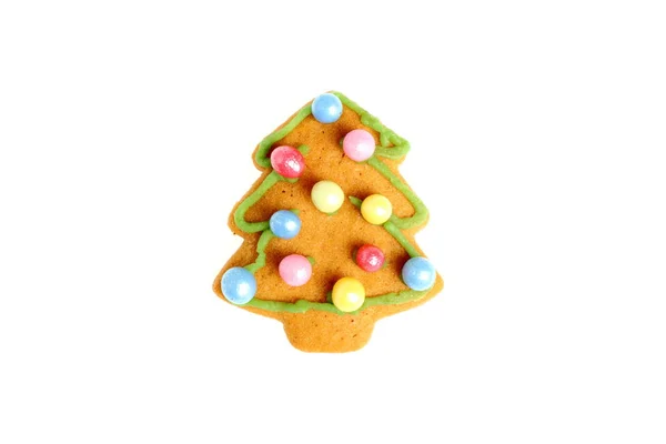 Christmas Gingerbread Tree Close — Stock Photo, Image