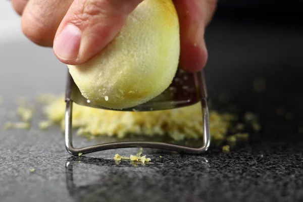 Решётка Лимона Создание Серии Shoofly Tart — стоковое фото