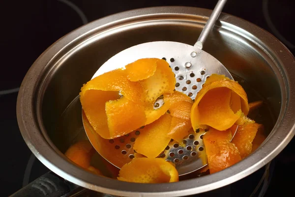 Candied Orange Zest Cooking Inglés Serie — Foto de Stock