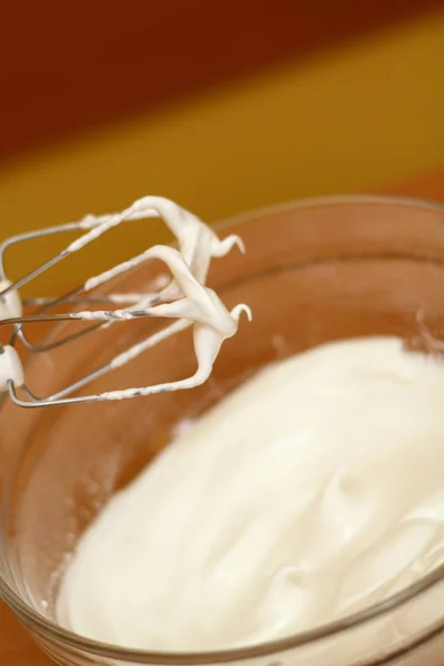 Making Chocolate Sponge Cake — Stock Photo, Image