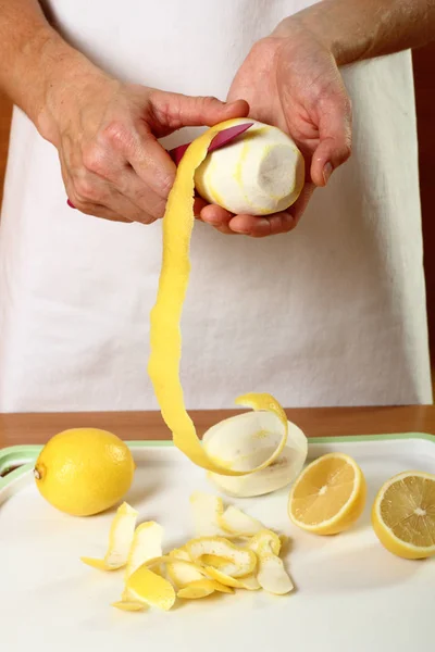 Şekerli Limon Lezzeti Pişirme Seri — Stok fotoğraf
