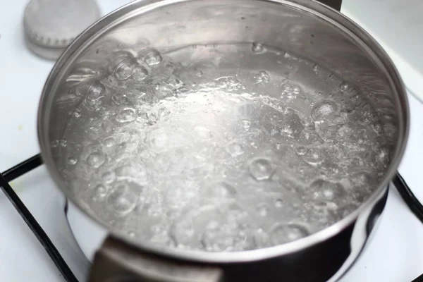 Boiling Water Sauce Pot — Stock Photo, Image