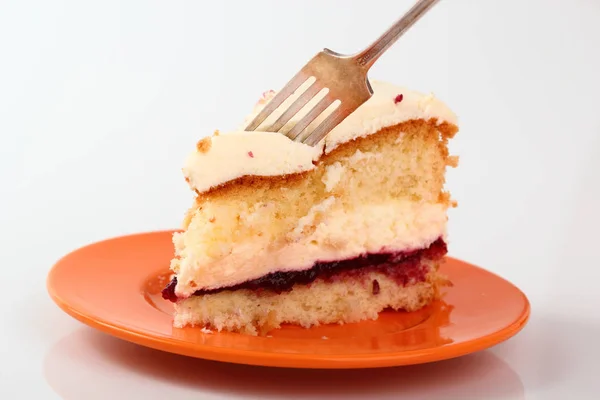 Süße Victoria Biskuittorte — Stockfoto