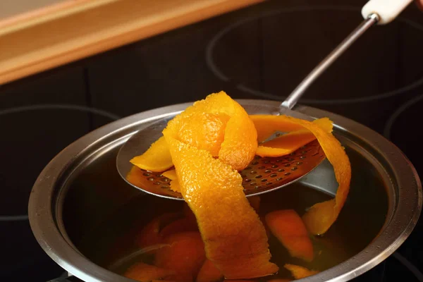 Candied Orange Zest Cooking Inglés Serie — Foto de Stock