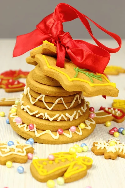 Campana Jengibre Navidad Galletas — Foto de Stock