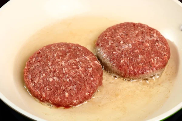 Burger Beef Patty Braten — Stockfoto