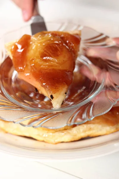 Maçã Tarte Tatin Com Canela — Fotografia de Stock