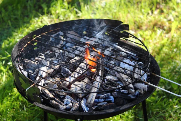 Széntüzek Grillsütőben — Stock Fotó