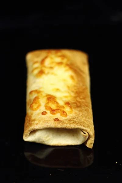 Fazendo Tortilla Enchilada Com Carne Bovina Série — Fotografia de Stock