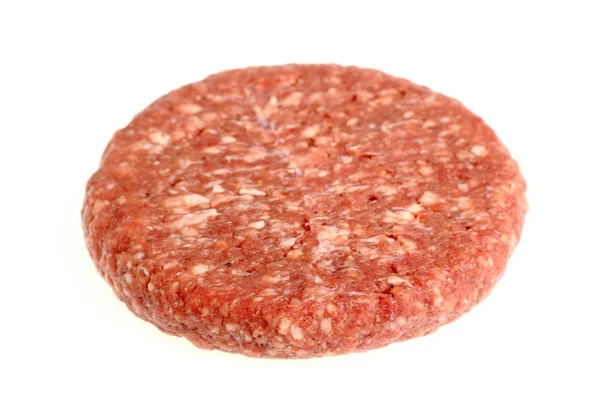 Patty Carne Hambúrguer Cru — Fotografia de Stock