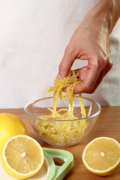 Şekerli Limon Lezzeti Pişirme Seri — Stok fotoğraf