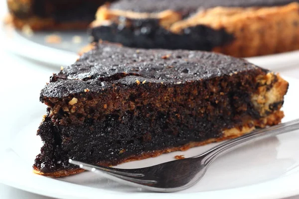 Torta Treacle Com Enchimento Melaço — Fotografia de Stock