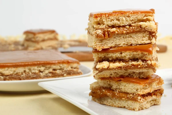 Caramel Toffee Cakes Sweetened Condensed Milk — Stock Photo, Image