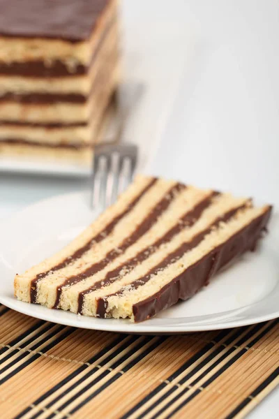 Hungarian Cake Chocolate Layer Cake — Stock Photo, Image