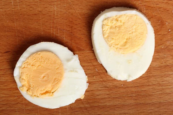 切白煮的蛋 — 图库照片