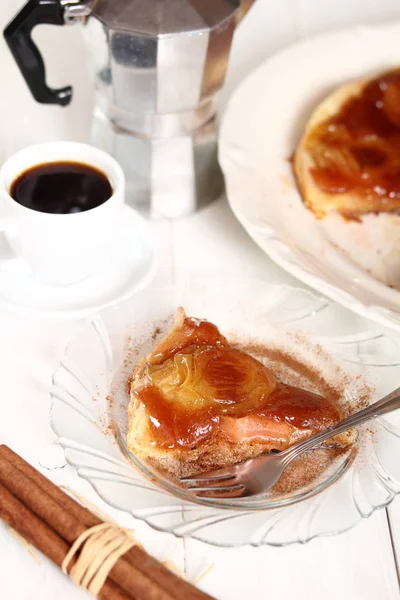 Maçã Tarte Tatin Com Canela — Fotografia de Stock