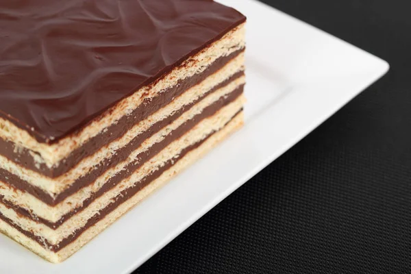 Hungarian Cake Chocolate Layer Cake — Stock Photo, Image