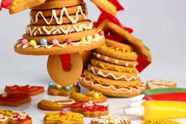 Campana Jengibre Navidad Galletas — Foto de Stock