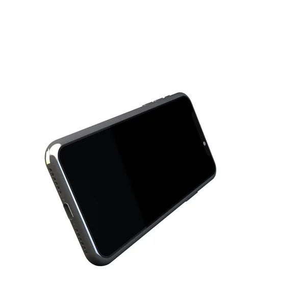 Illustrazione Mockup Realistico Dello Smartphone Telaio Cellulare Con Display Vuoto — Foto Stock