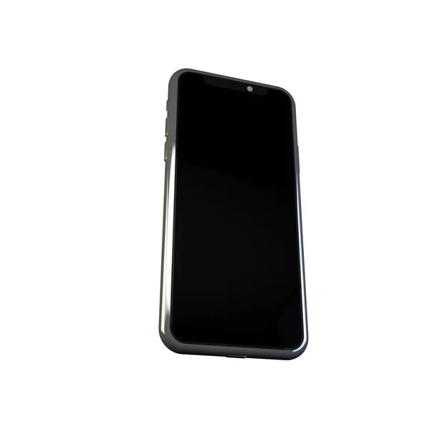 Illustration Gerçekçi Akıllı Telefon Modeli Boş Ekran Izole Şablonları Telefon — Stok fotoğraf