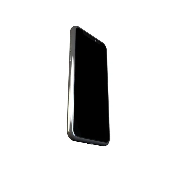Ilustracja Realistyczna Makieta Smartfona Ramka Telefonu Komórkowego Pustym Wyświetlaczem Odizolowane — Zdjęcie stockowe
