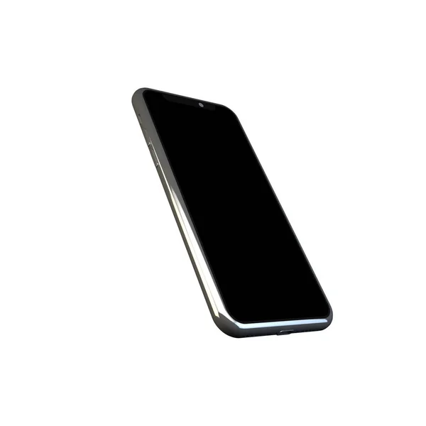 Illustrazione Mockup Realistico Dello Smartphone Telaio Cellulare Con Display Vuoto — Foto Stock