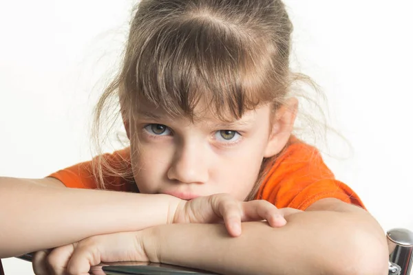 Portrait Frustrated Offended Girl — Stock Photo, Image