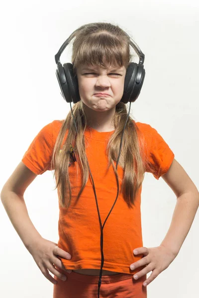 Retrato Cinturón Una Chica Retorcida Localizadores Auriculares —  Fotos de Stock