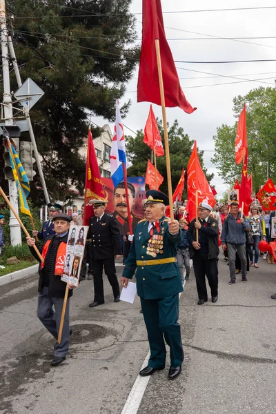 Anapa Russia May 2019 Representatives Communist Party Russia Participants Victory — Stock Photo, Image