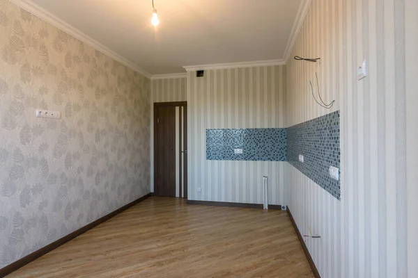 Interior Empty Room Future Kitchen — Stock Photo, Image