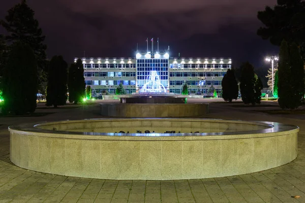 Anapa Russia February 2020 Fountains Turned Winter Front Administration Anapa — Stock Photo, Image