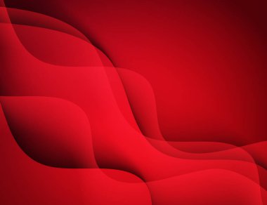 Soyut vektör şablon tasarımı renkli kırmızı dalgalar arka planlar ile