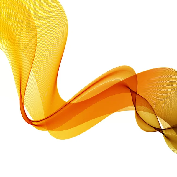 Abstrakte bunte Hintergrund mit orangefarbenen Welle — Stockvektor
