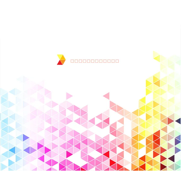 Abstract colorful triangles vector background. — Stock Vector