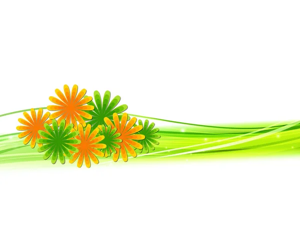 Beautiful vector flowers — Stock Vector