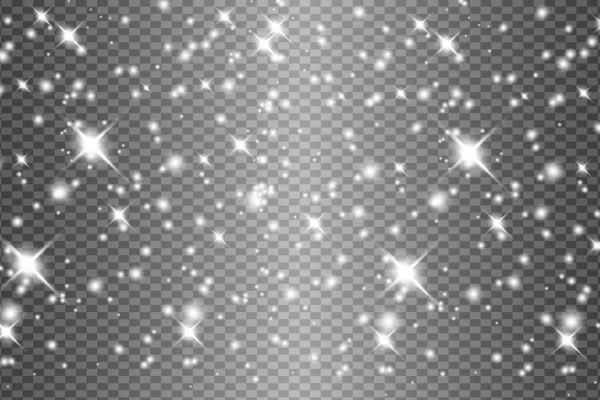 Ensemble Effets Lumineux Lumineux Isolés Sur Fond Transparent Flash Solaire — Image vectorielle