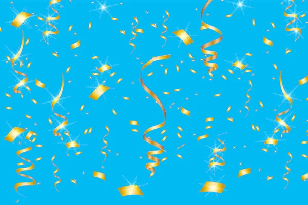 Vector Confetti Festive Illustration Party Popper Isolated Background — Stock Vector