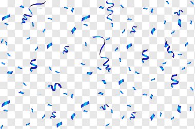 Vektör konfetisi. Şenlikli bir illüstrasyon. Parti patlatıcı beyaz arkaplanda izole edildi