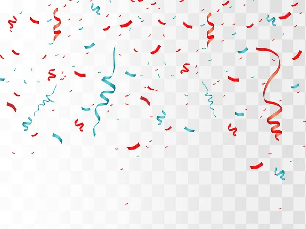 Vector confetti. Ilustração festiva. festa popper isolado no fundo branco — Vetor de Stock