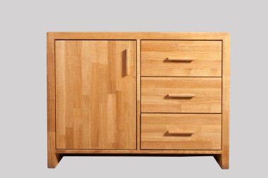 Oak chest of drawers clipart