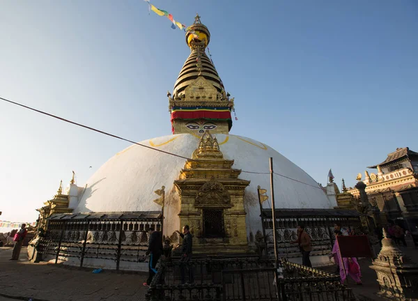 Swayambhunath является древним религиозным комплексом — стоковое фото