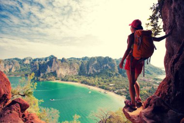 kadın zevk dağ manzarası