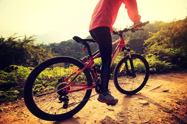 Fahren auf dem Mountainbike — Stockfoto