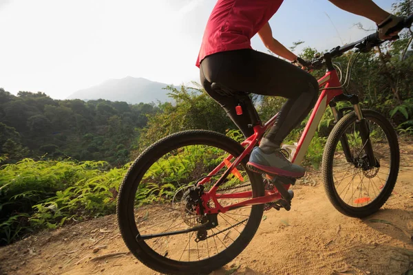 Andar de bicicleta de montanha — Fotografia de Stock