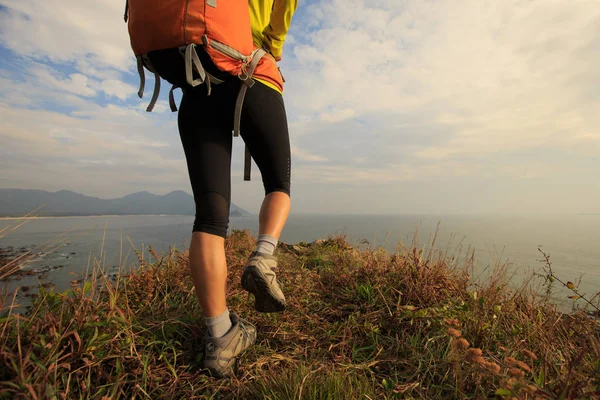 Kvinnliga vandrare på berg — Stockfoto
