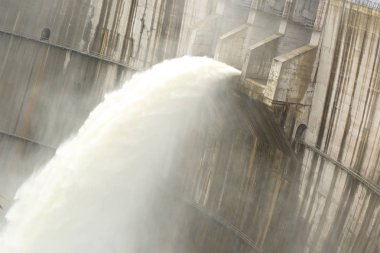 dam discharge water clipart