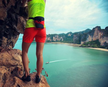 genç kadın tırmanışı