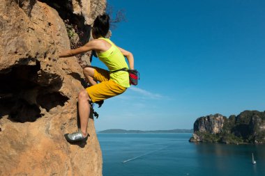 genç kadın tırmanışı