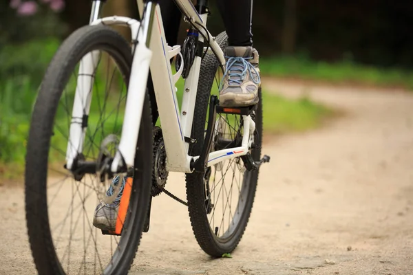 Ciclista montar bicicleta de montaña — Foto de Stock